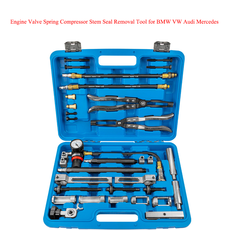 Valve Spring Compressor - Zylinderkopf-Serviceset, Werkzeugsatz, Ventilfeder, Kompressor, Entfernung, Installationsgerät,