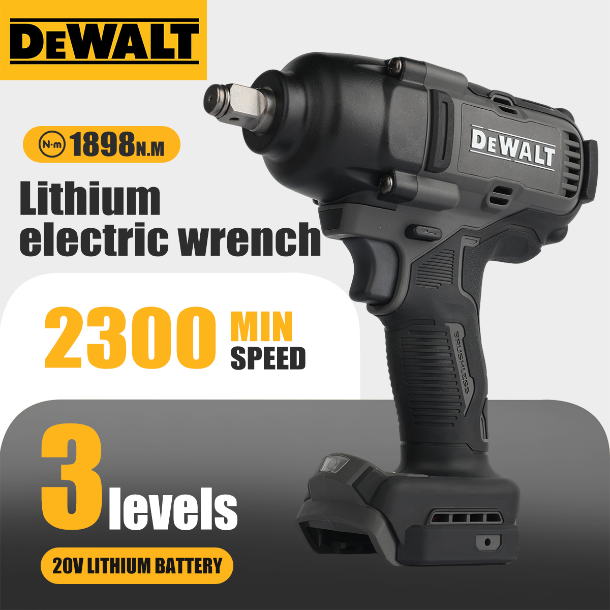 Torque Wrench Digital - DeWalt DCF99M Hochleistungs-Akku-Schlagschrauber, bürstenlos, 20V, robust,
